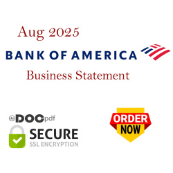 Bank of America August 2025 Business Statement