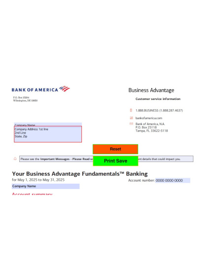 Bank of America May 2025 Business