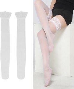 Women’s Lace Garter Belt & Stockings Set