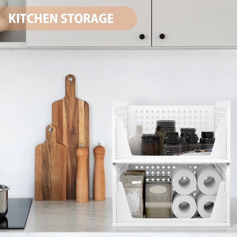 4-Pack Stackable Wardrobe & Clothes Storage Organisers - Image 7